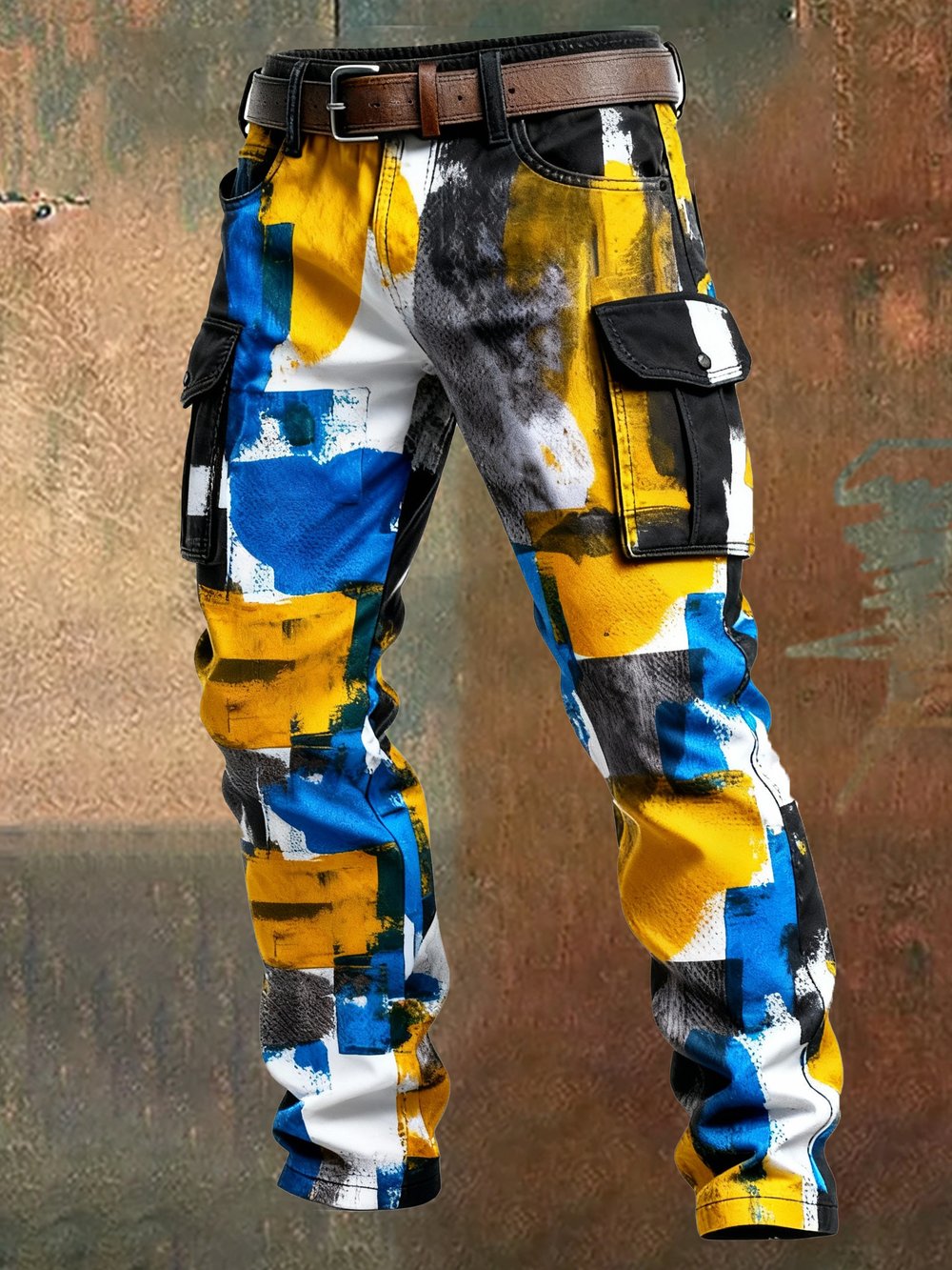 MAISON CLÉMENT PARIS™ | PANTALON CARGO MOTIF GÉOMÉTRIQUE HOMME TACTIQUE