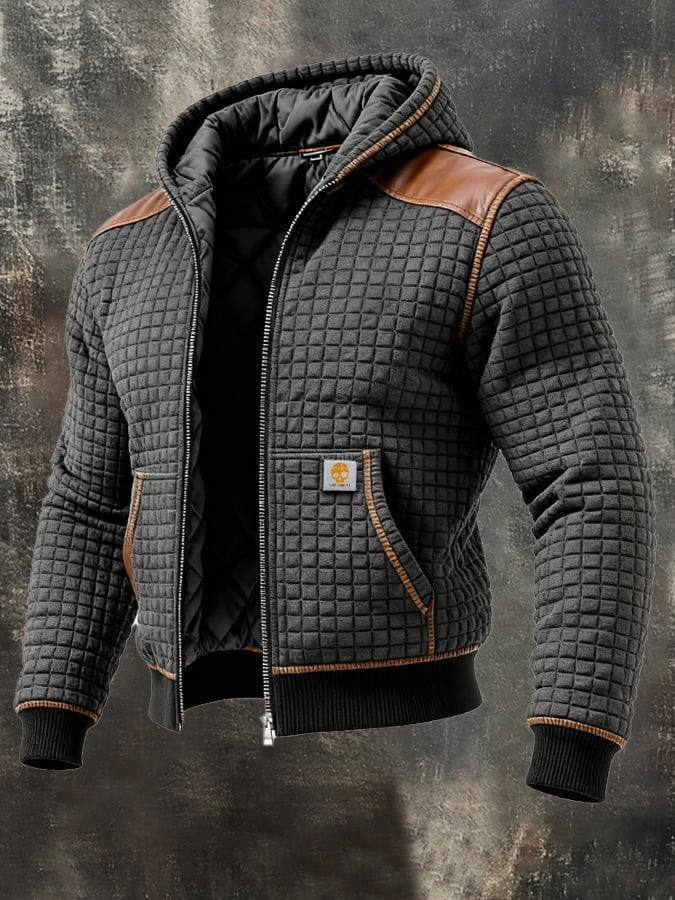 MAISON CLÉMENT PARIS™ | VESTE HOMME MATELASSÉE À CAPUCHE HIVER