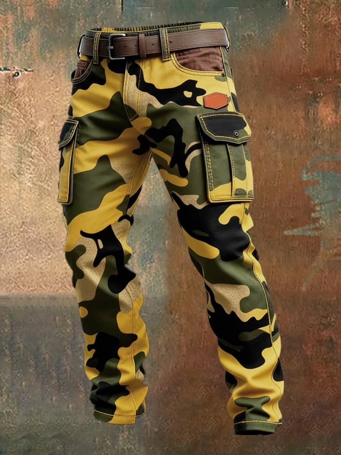 MAISON CLÉMENT PARIS™ | PANTALON CARGO HOMME CAMOUFLAGE TACTIQUE