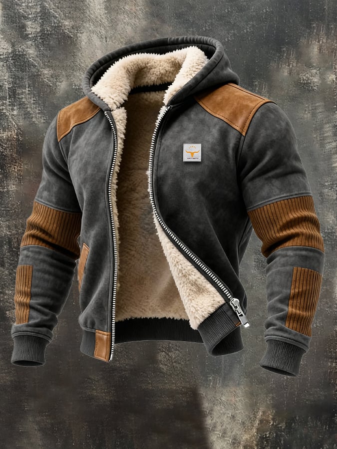 MAISON CLÉMENT PARIS™ | VESTE AVIATEUR HOMME À CAPUCHE FOURRÉE