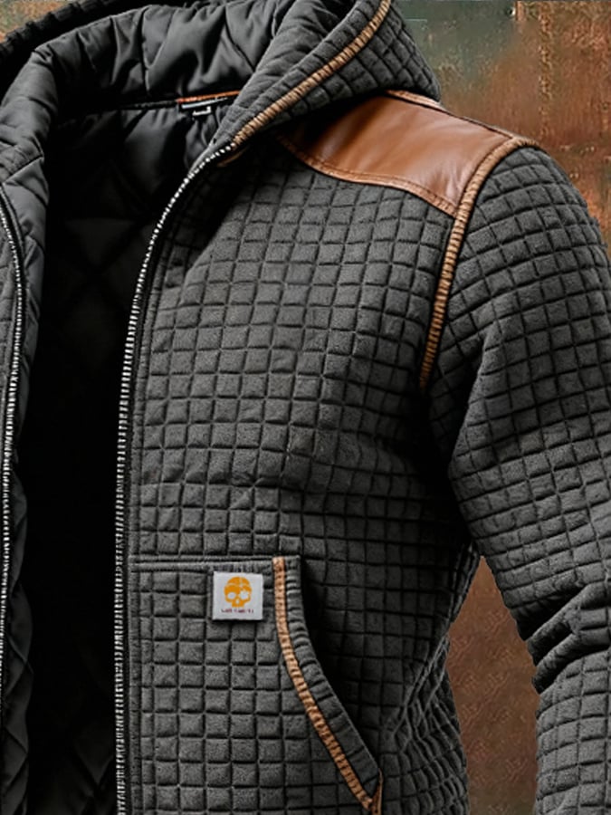 MAISON CLÉMENT PARIS™ | VESTE HOMME MATELASSÉE À CAPUCHE HIVER