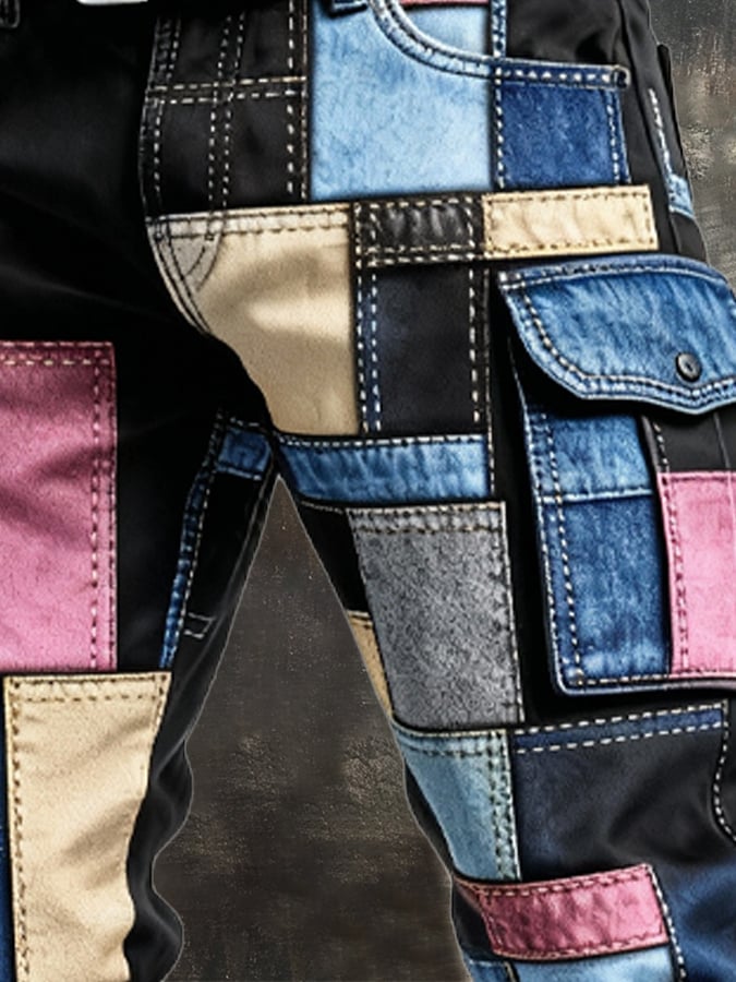 MAISON CLÉMENT PARIS™ | PANTALON CARGO PATCHWORK HOMME