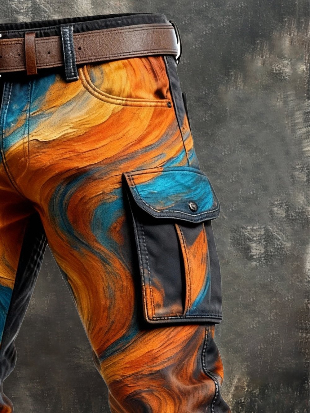 MAISON CLÉMENT PARIS™ | PANTALON CARGO MOTIF ARTISTIQUE HOMME