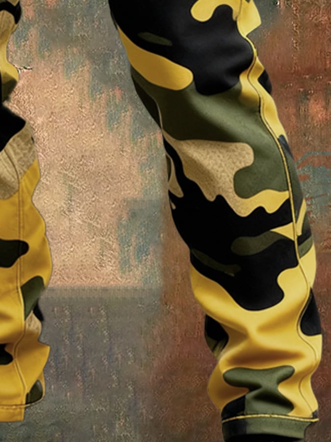 MAISON CLÉMENT PARIS™ | PANTALON CARGO HOMME CAMOUFLAGE TACTIQUE