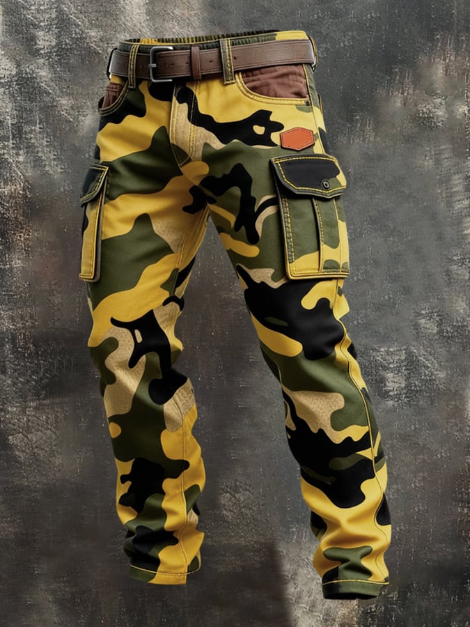 MAISON CLÉMENT PARIS™ | PANTALON CARGO HOMME CAMOUFLAGE TACTIQUE