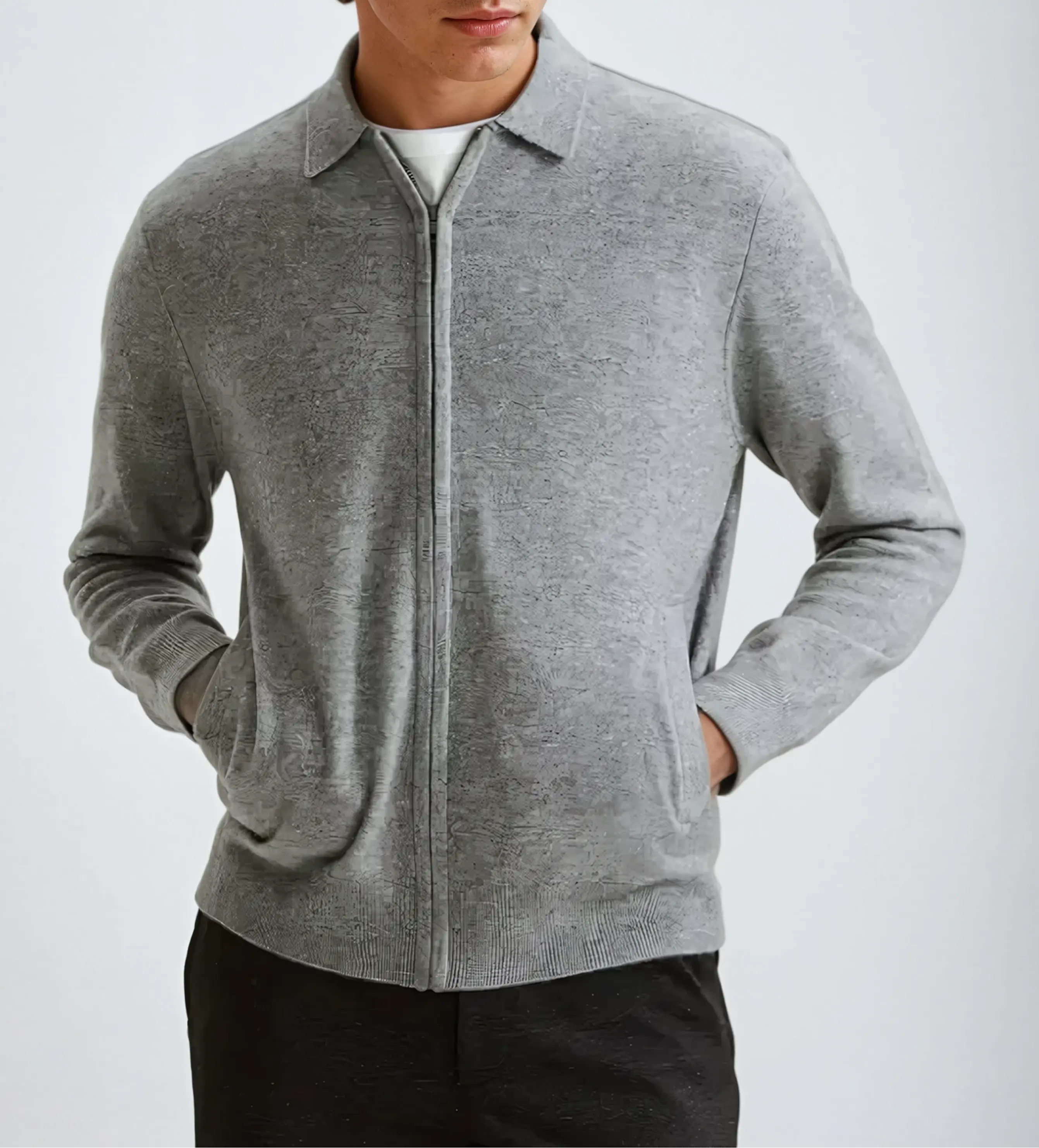 Ricardo – Veste à fermeture éclair en cachemire intemporelle