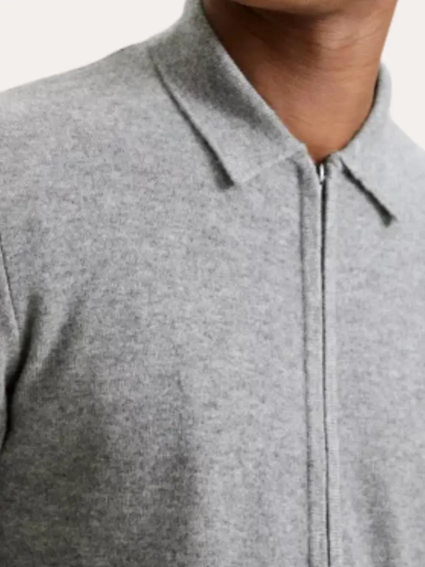 Ricardo – Veste à fermeture éclair en cachemire intemporelle