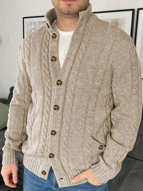 Aljohn | Pull Décontracté Slim Fit en Maille pour Homme Beige