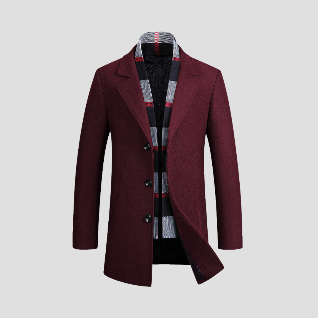 Manteau Classique Élégant pour Homme – Long Overcoat Élégant