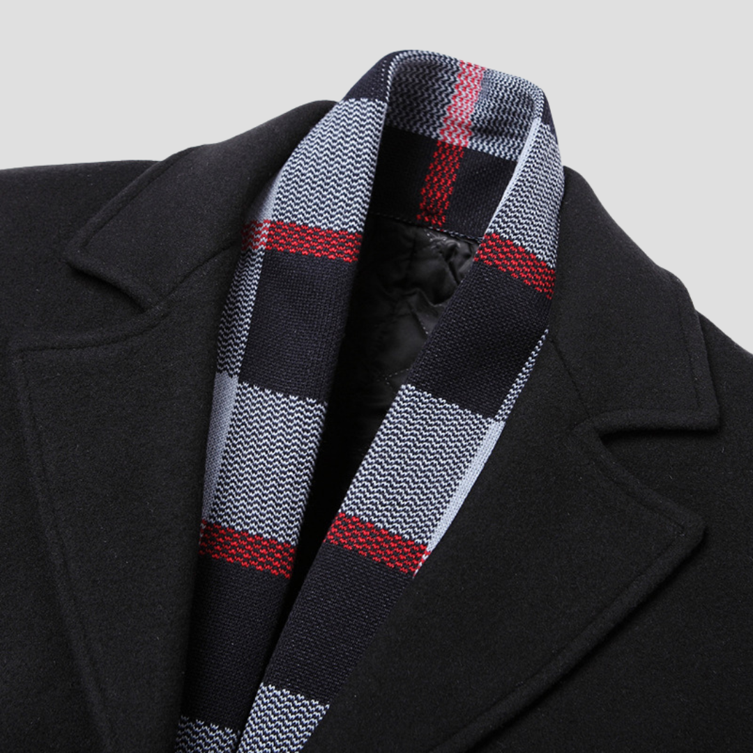 Manteau Classique Élégant pour Homme – Long Overcoat Élégant