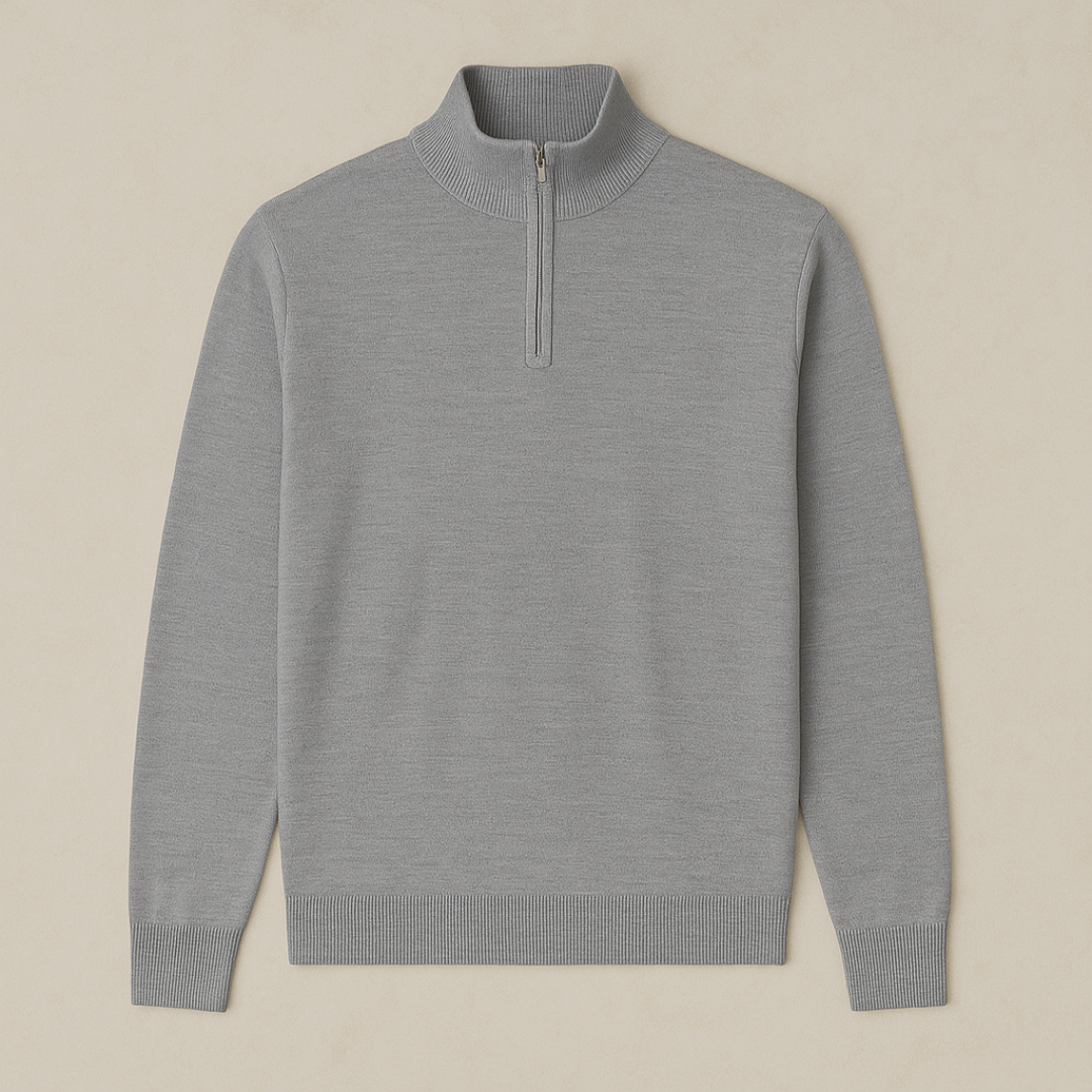 Arwin - Pull Tricoté à Demi-Zip