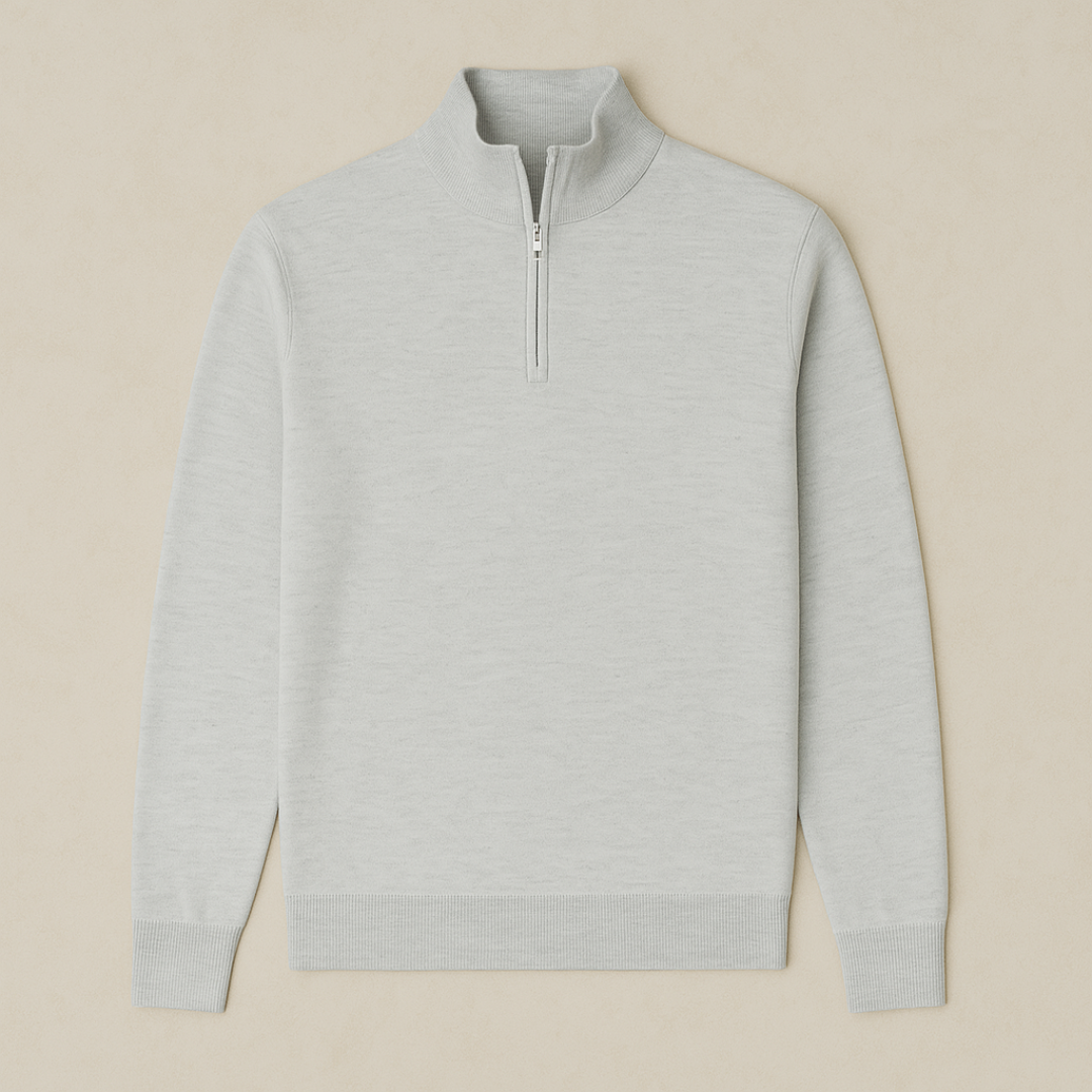 Arwin - Pull Tricoté à Demi-Zip