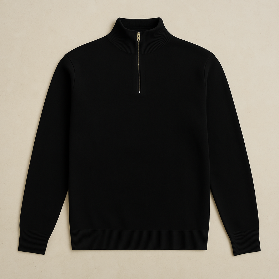 Arwin - Pull Tricoté à Demi-Zip