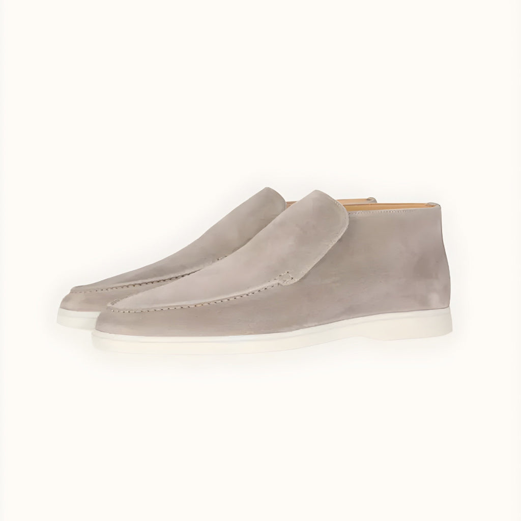 Old Money – Mocassins montants en daim haut de gamme