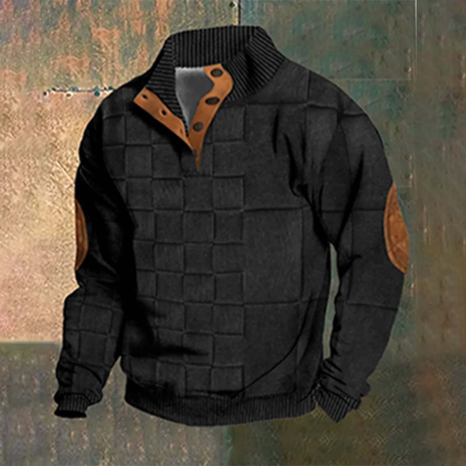 Vespasiano - Pull Casual Retro en Cachemire avec Fermeture Éclair pour Homme