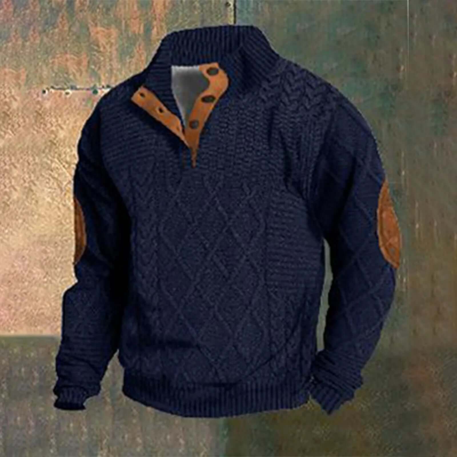 Vespasiano - Pull Casual Retro en Cachemire avec Fermeture Éclair pour Homme