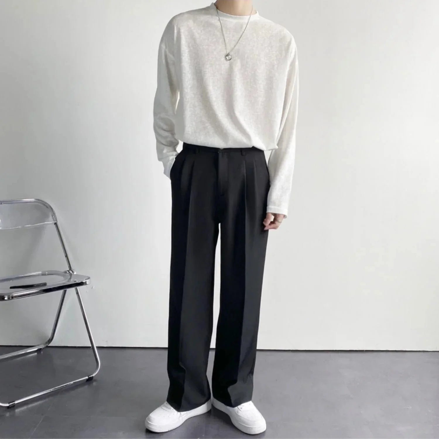 Claude - Pantalon large Old Money