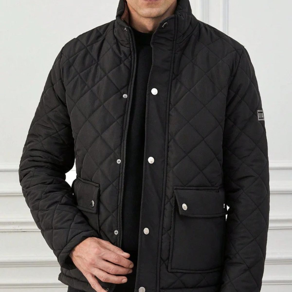 Le Chester – Veste Matelassée Noire – Manteau de Champ Héritage pour Homme