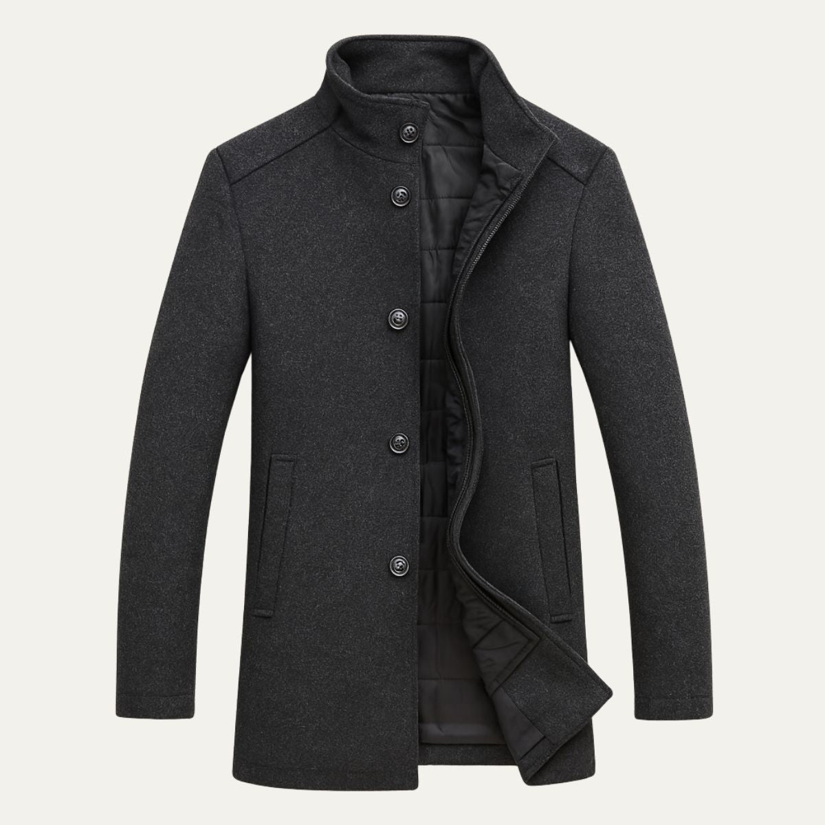 Manteau en Laine Viennois – Trench-coat Classique Long pour Homme