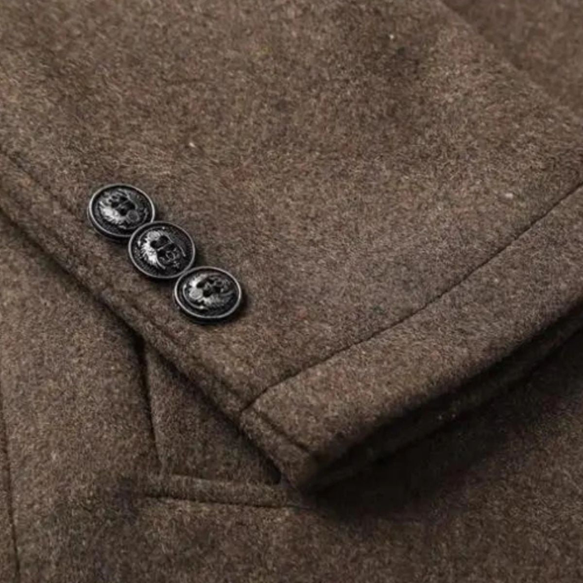 Manteau en Laine Viennois – Trench-coat Classique Long pour Homme