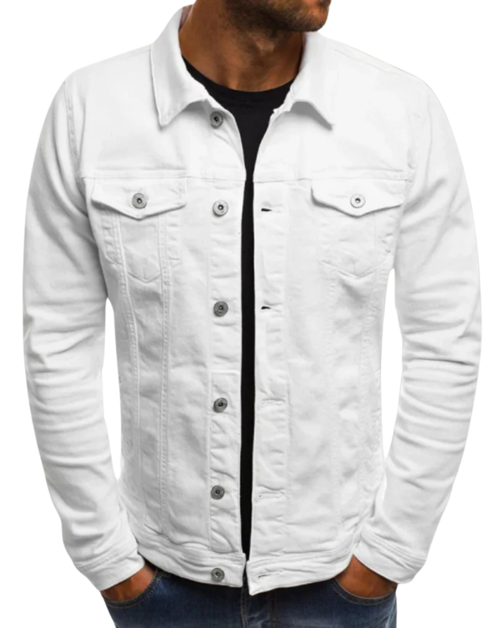 Veste en denim tendance pour hommes