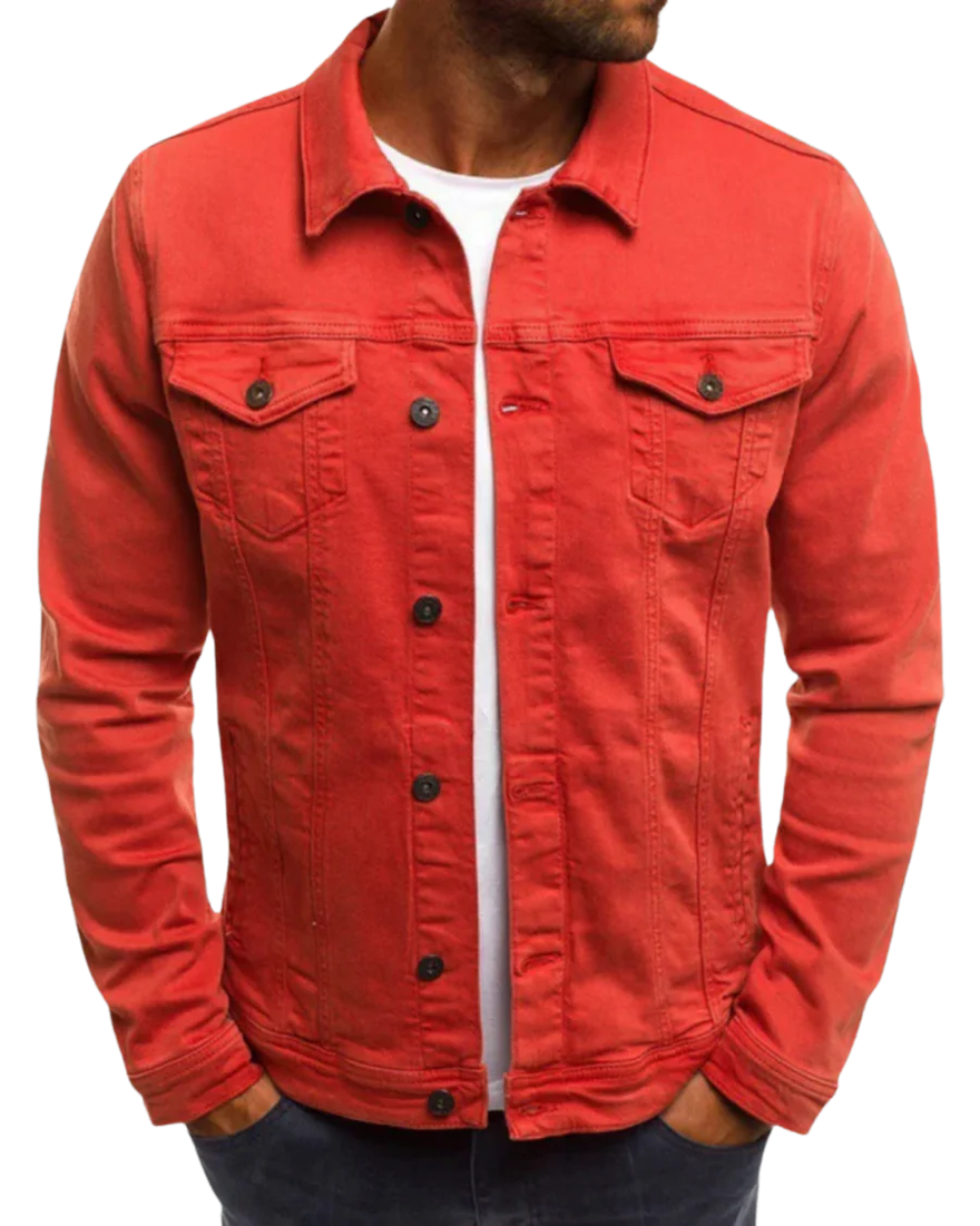 Veste en denim tendance pour hommes