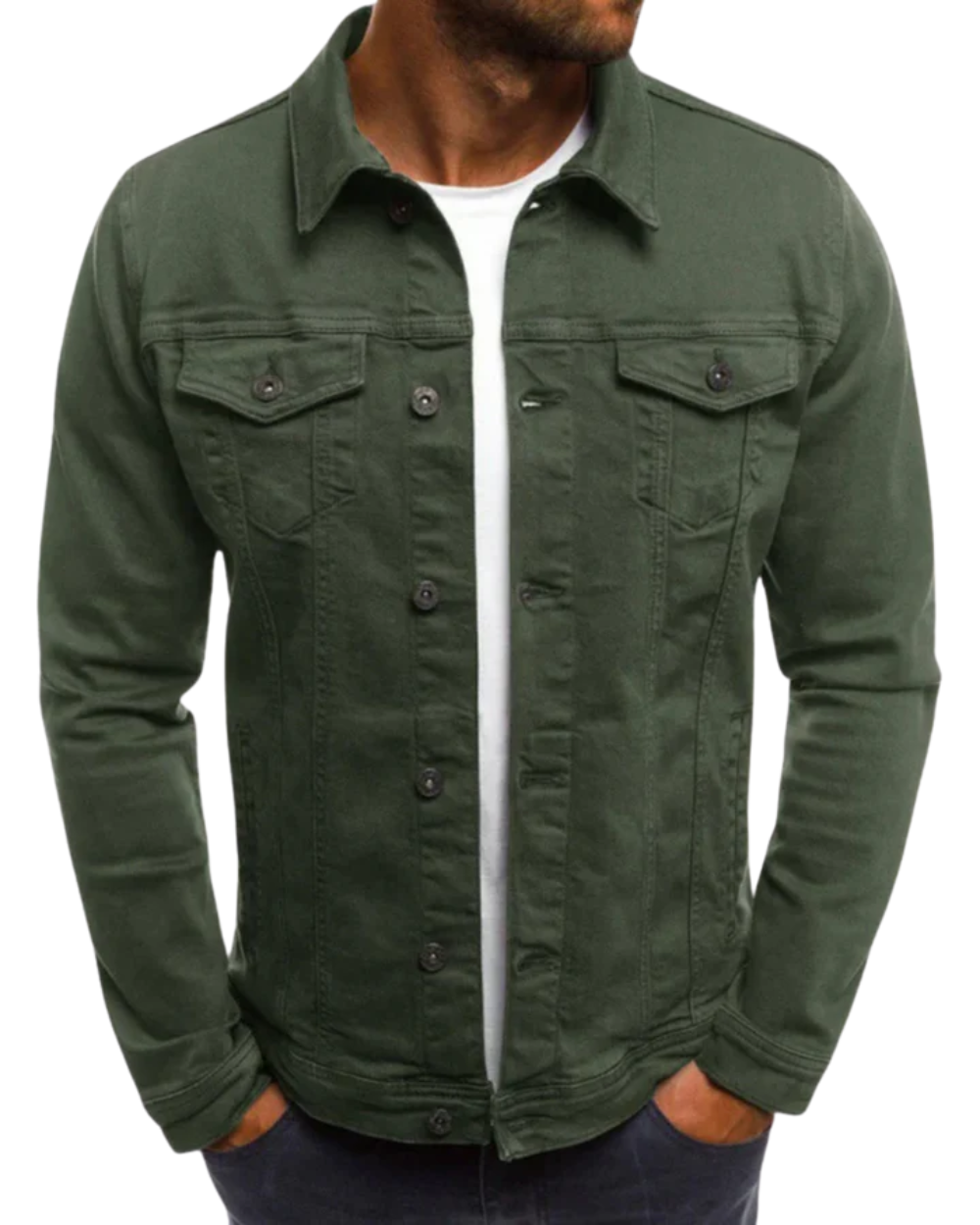 Veste en denim tendance pour hommes