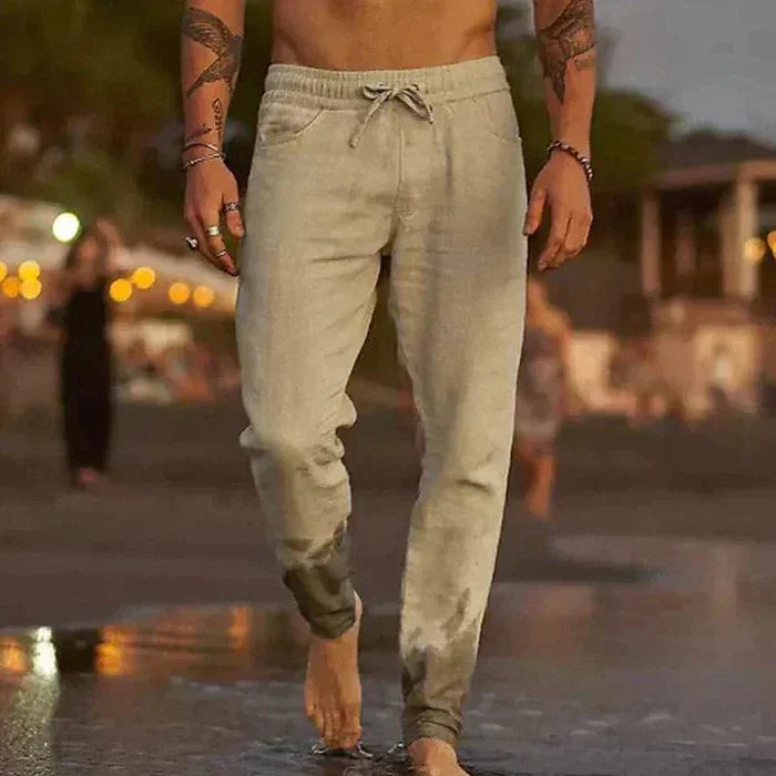 Dominic – Pantalon en Lin Respirant