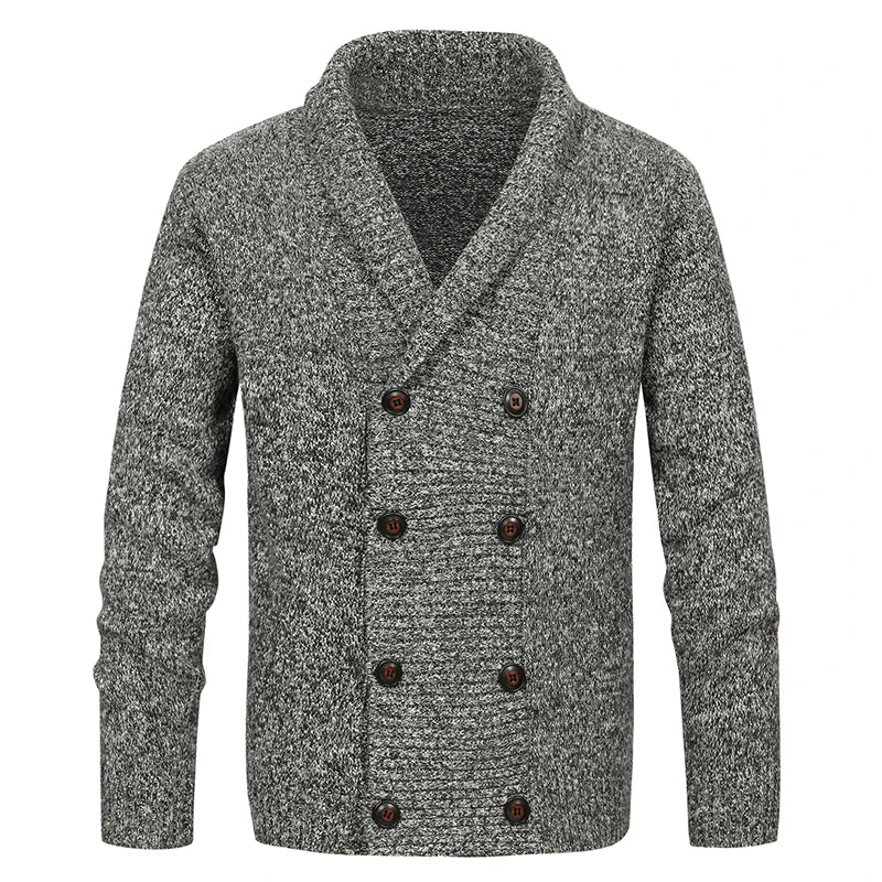 Ramiro - Cardigan en Laine pour Homme Manteau d'Hiver Style Old Money