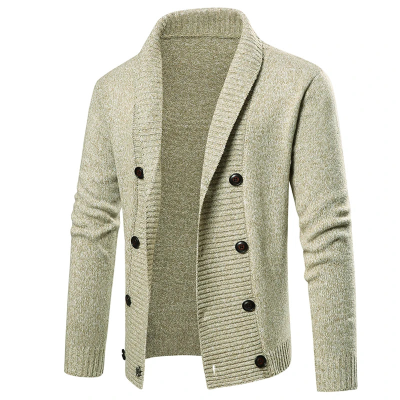 Ramiro - Cardigan en Laine pour Homme Manteau d'Hiver Style Old Money