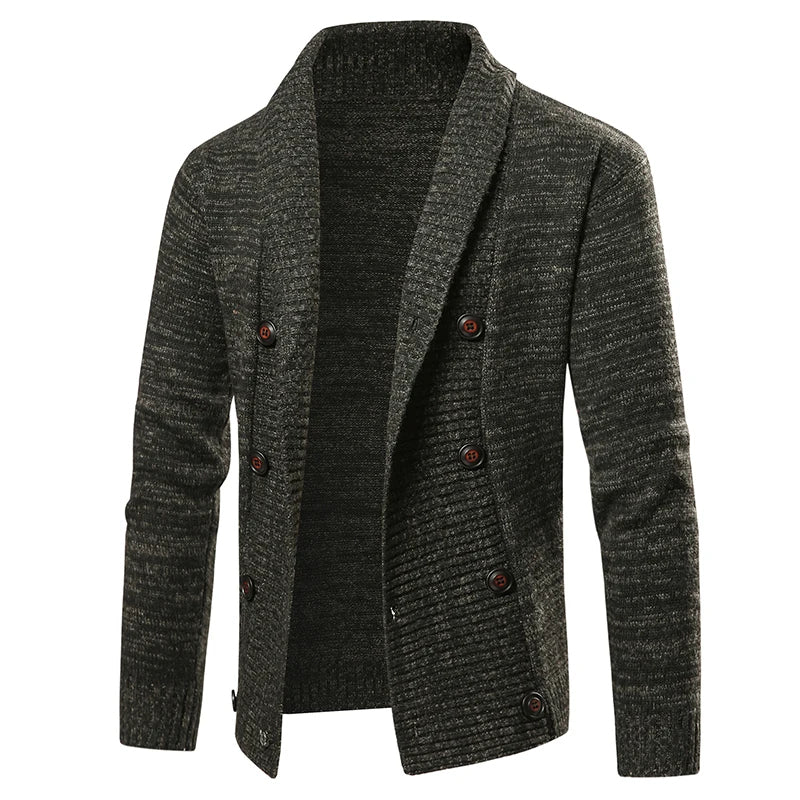 Ramiro - Cardigan en Laine pour Homme Manteau d'Hiver Style Old Money
