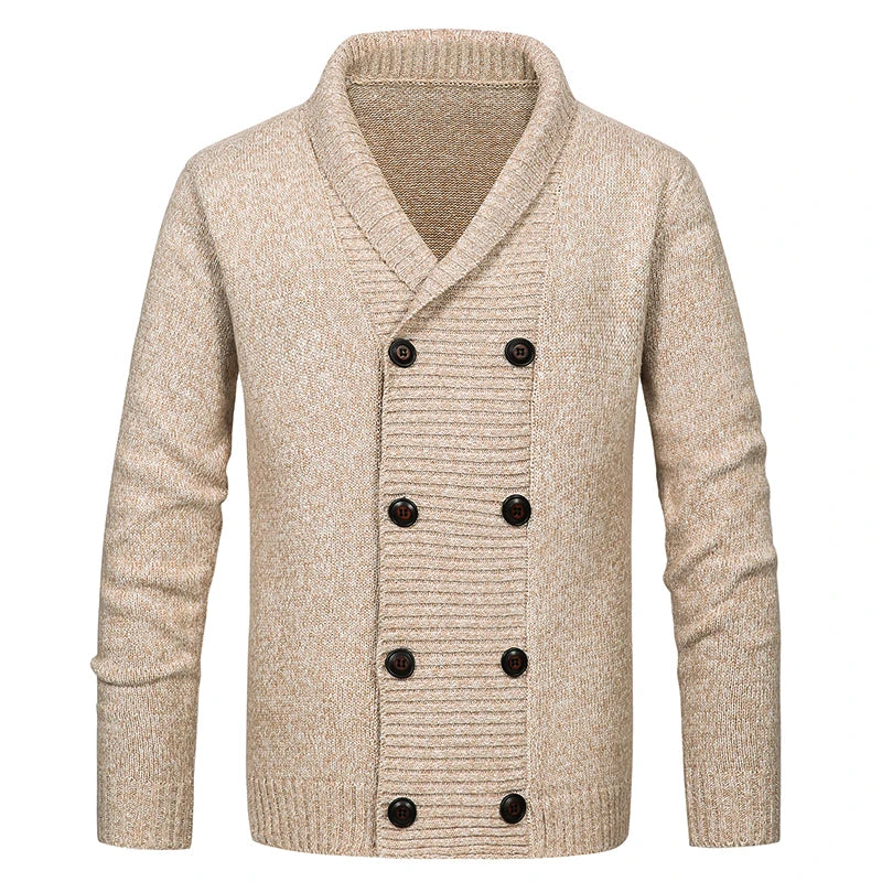 Ramiro - Cardigan en Laine pour Homme Manteau d'Hiver Style Old Money