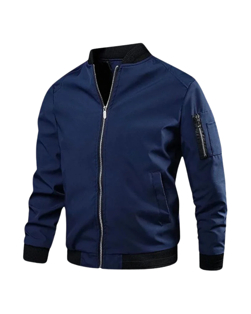 Veste Bomber pour Homme – Cardigan Élégant avec Fermeture Éclair et Poches