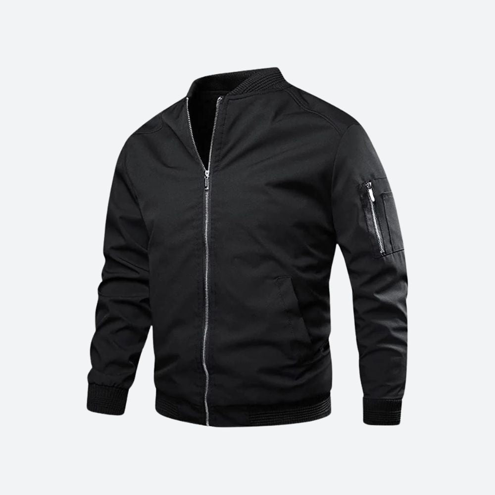 Veste Bomber pour Homme – Cardigan Élégant avec Fermeture Éclair et Poches