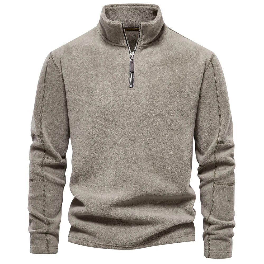 Emil – Pull en polaire à quart de zip pour hommes