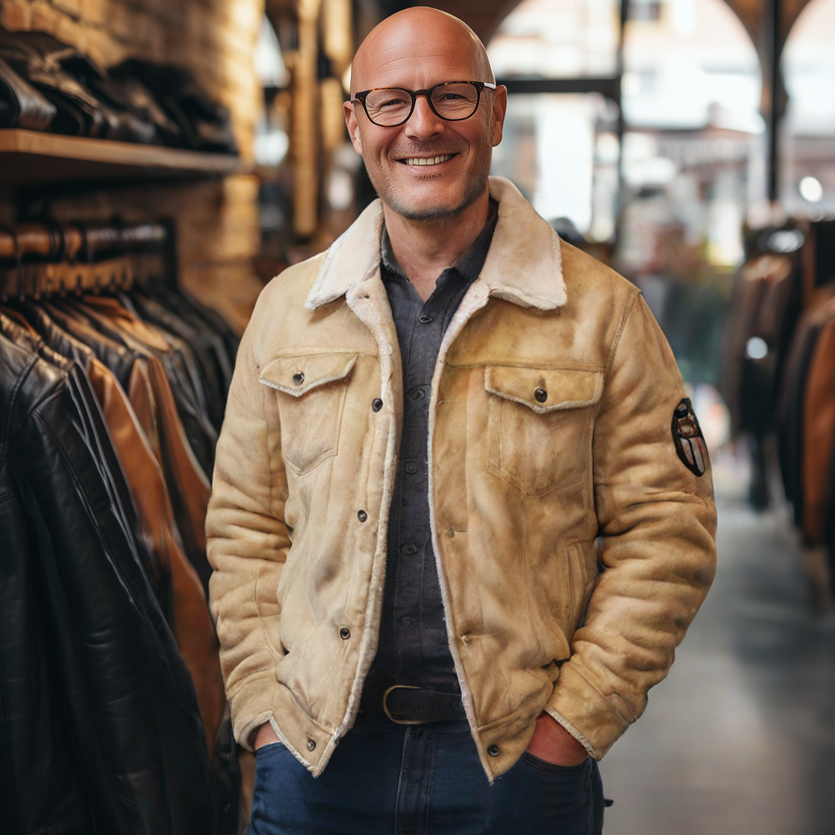 Flight Streak - Veste en cuir