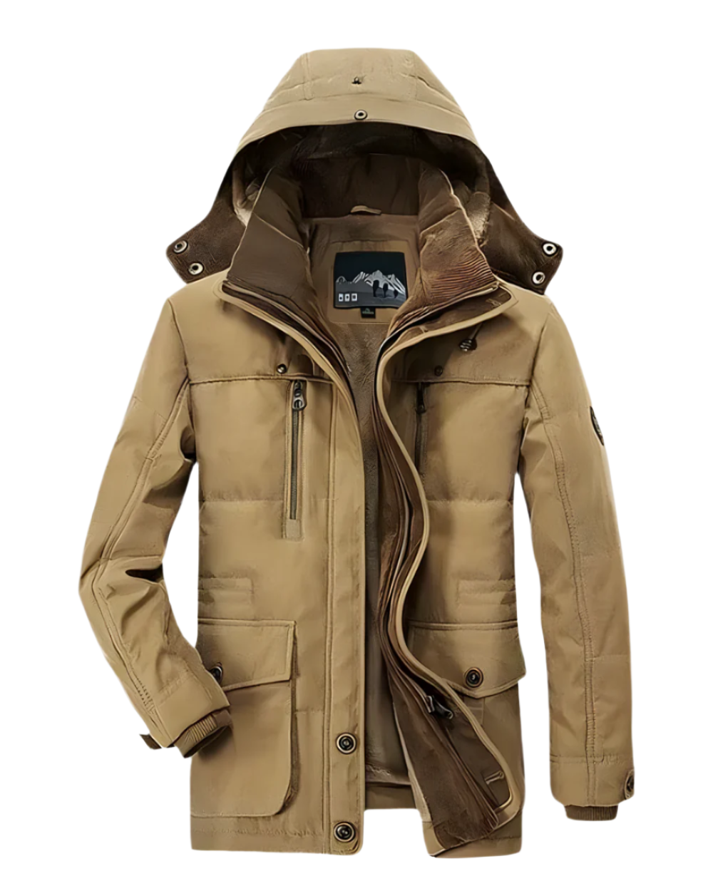 Francesco Manteau d'hiver pour hommes – Veste matelassée avec capuche