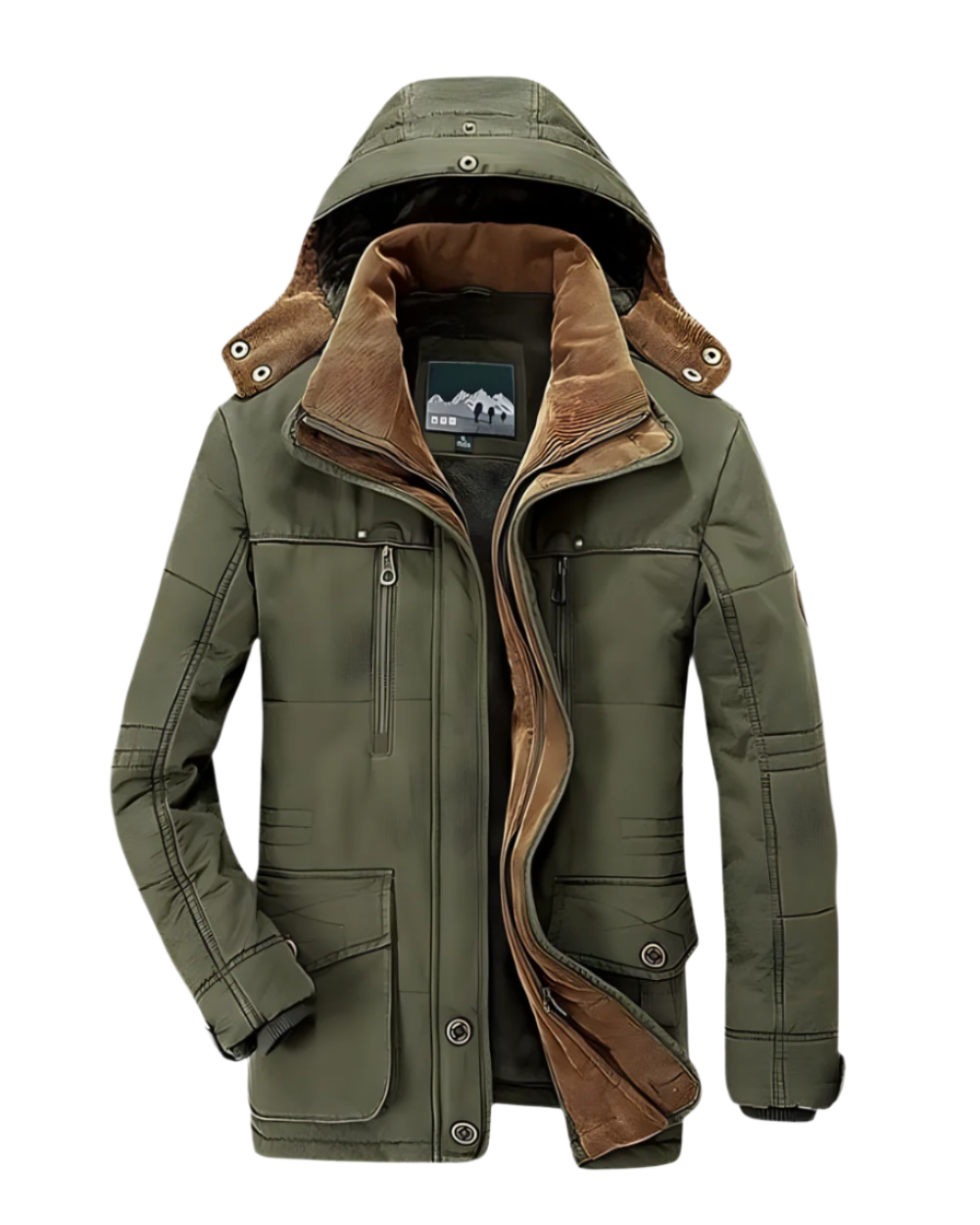 Francesco Manteau d'hiver pour hommes – Veste matelassée avec capuche