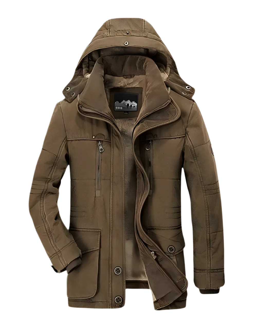 Francesco Manteau d'hiver pour hommes – Veste matelassée avec capuche