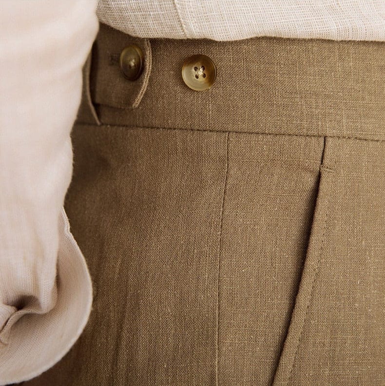 George - Pantalon droit en lin