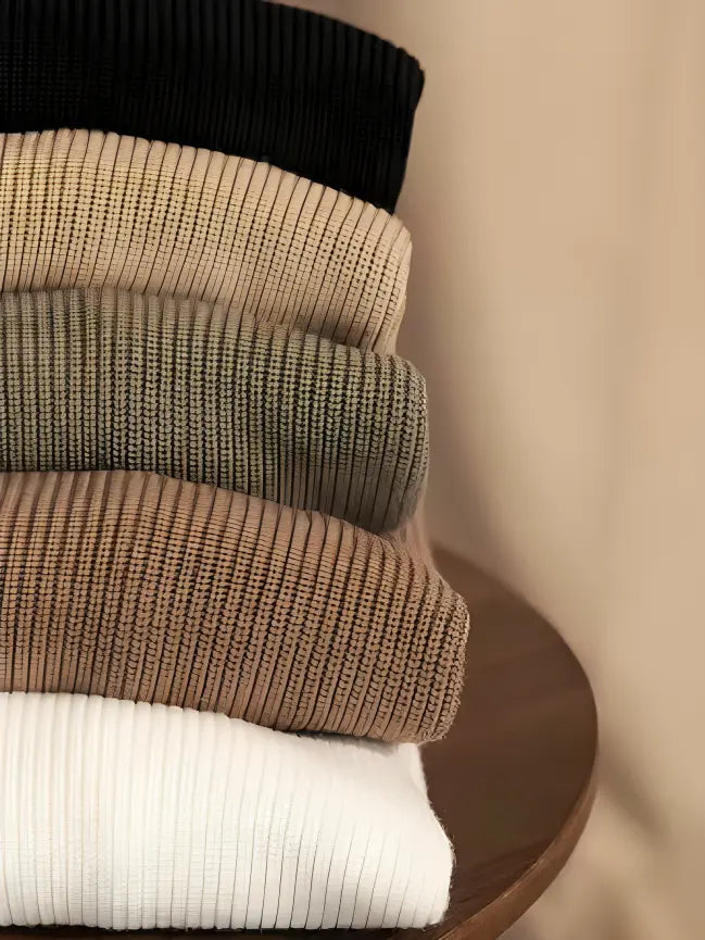 Gerald – Pull noir Old Money à col rond