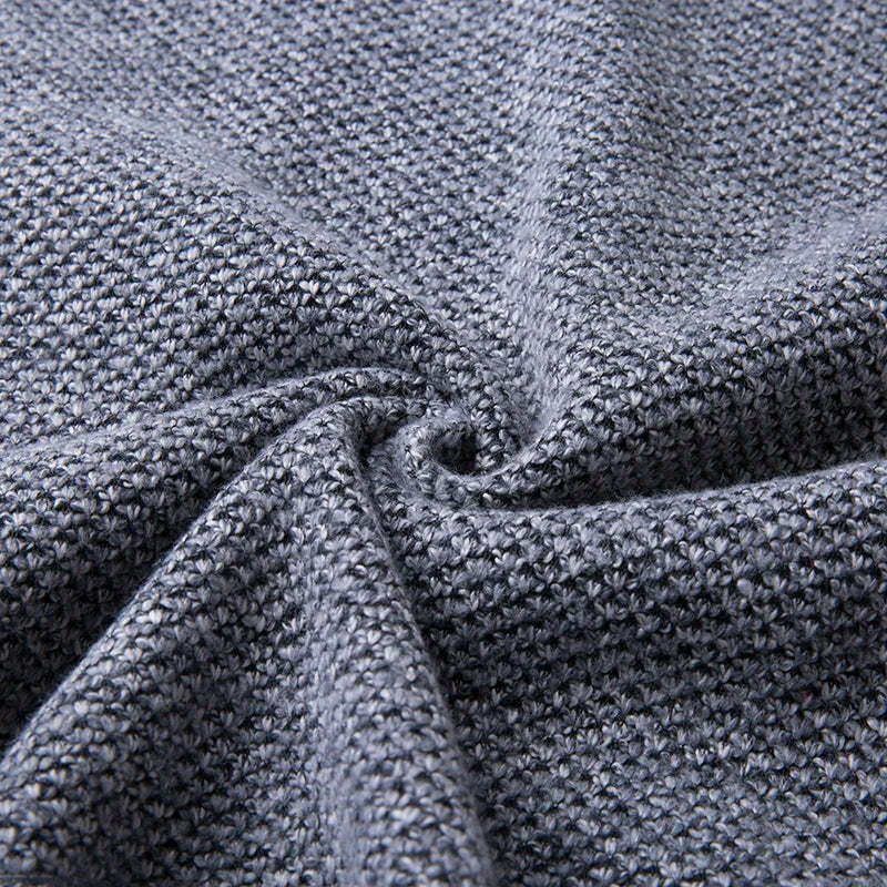 Pull en Laine Homme avec Détails en Suède sur les Épaules – Pull d'Hiver Chaleureux