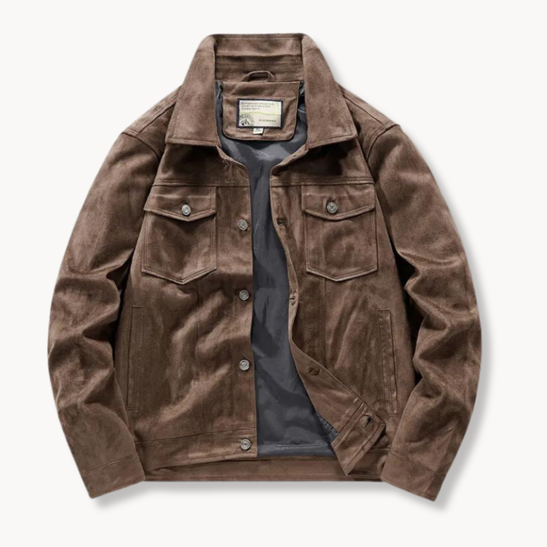 El Magnífico | Veste Trucker en Daim