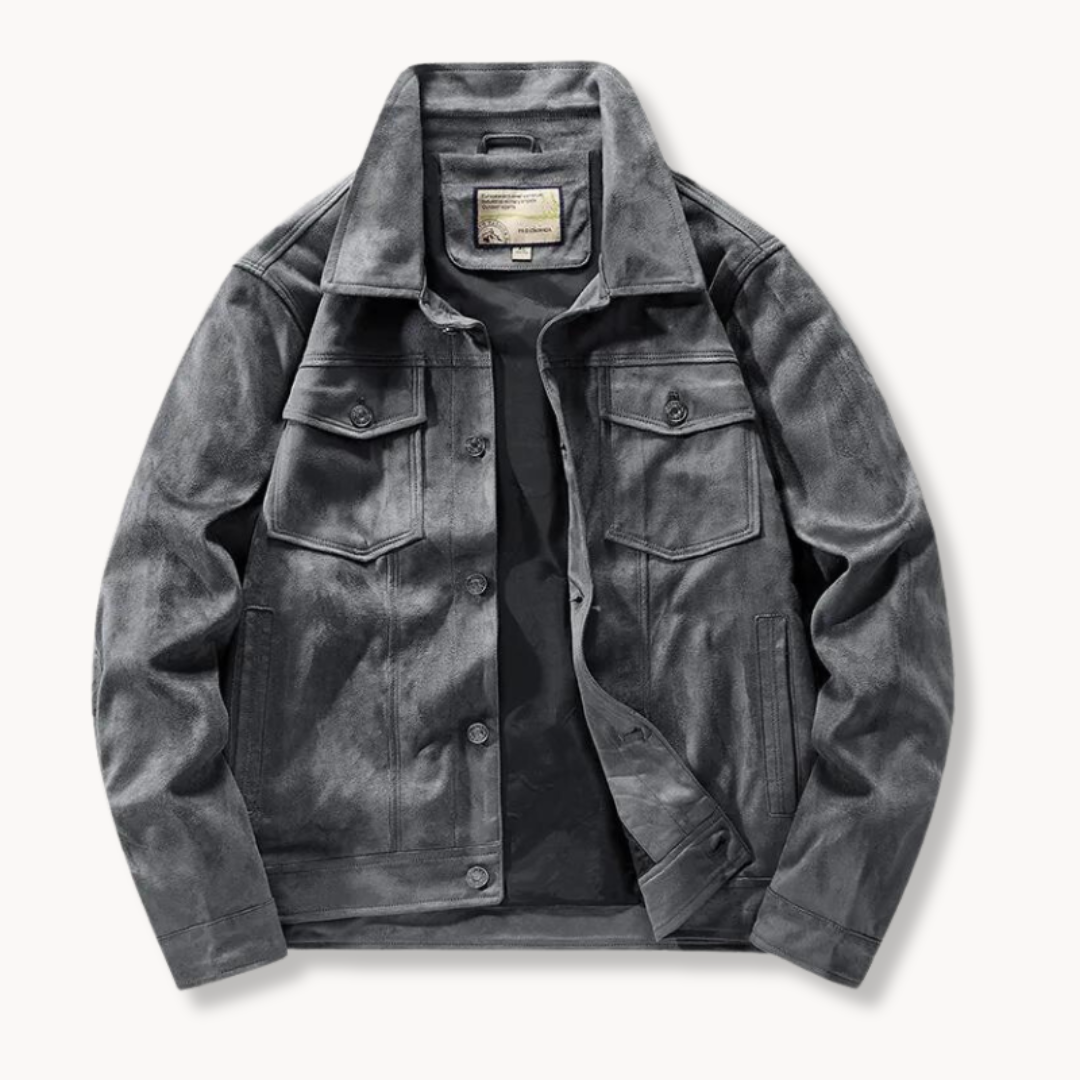 El Magnífico | Veste Trucker en Daim
