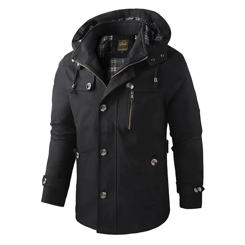 MAISON CLÉMENT PARIS ™ | VESTE MALASSÉE À CAPUCHE WEATHER