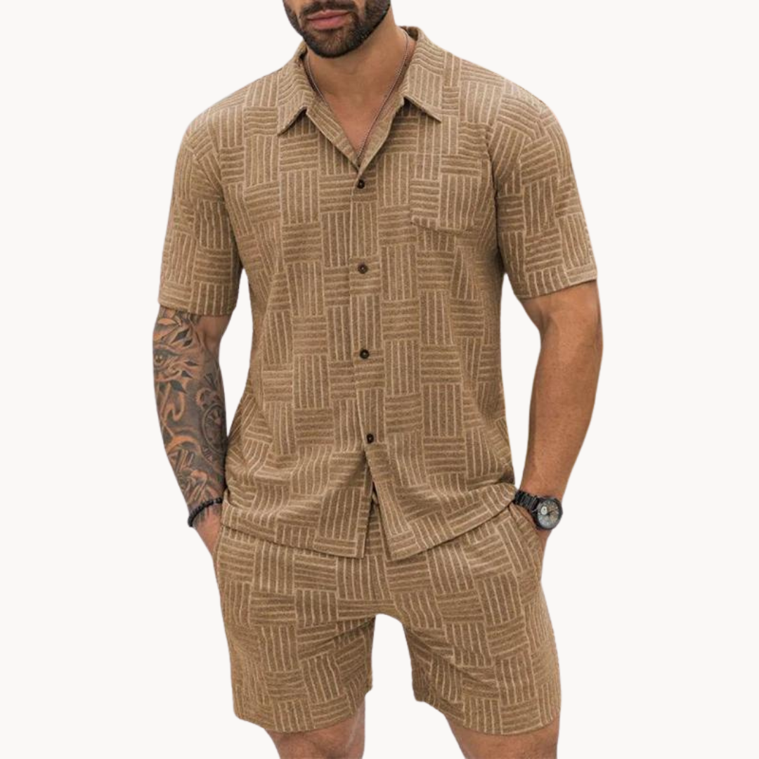 Ensemble Chemise Resort et Short pour Homme Old-Money