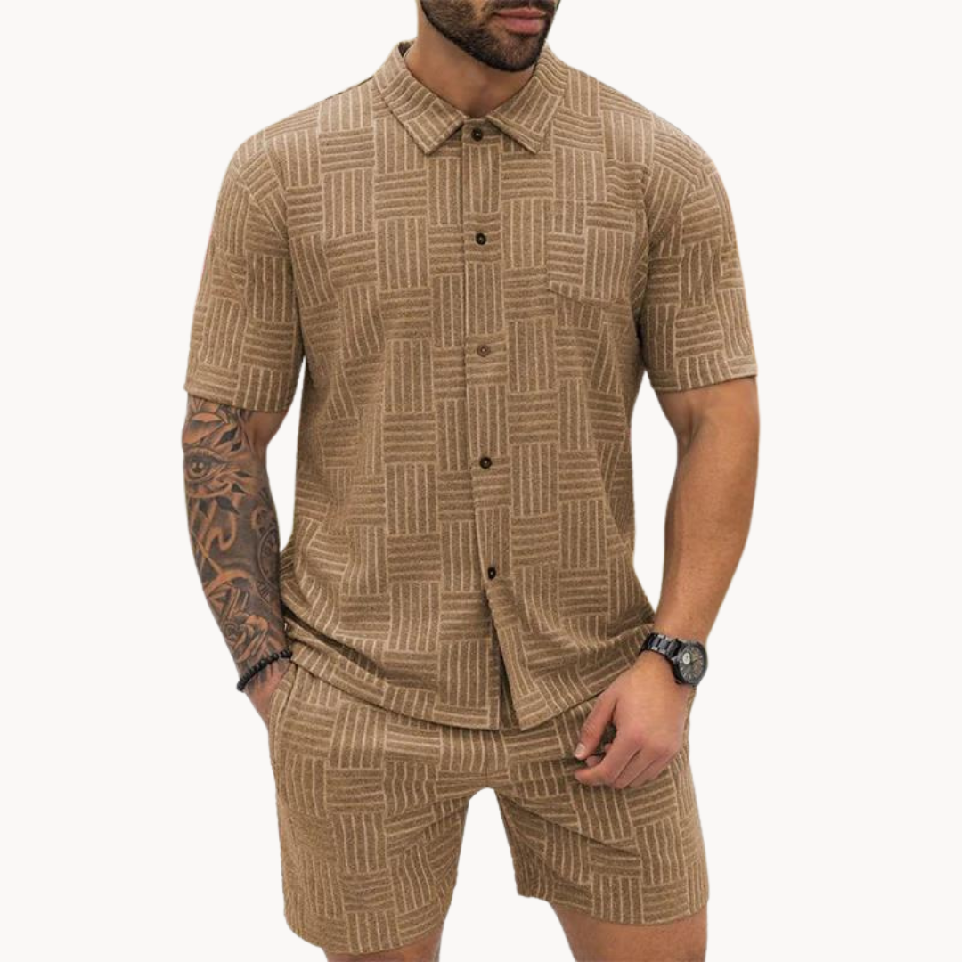 Ensemble Chemise Resort et Short pour Homme Old-Money