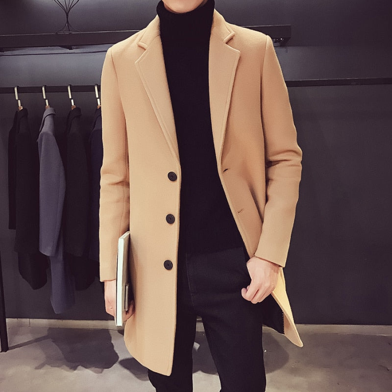 Veste d'Hiver Casual en Laine pour Homme – Veste Business