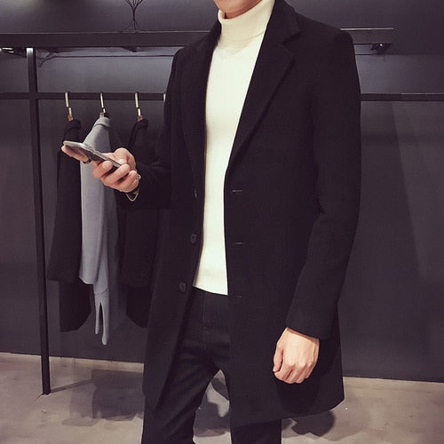 Veste d'Hiver Casual en Laine pour Homme – Veste Business
