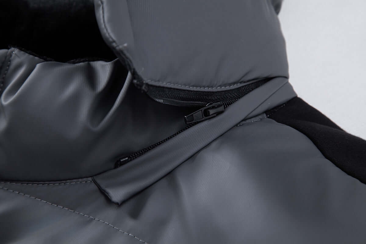 Florencio - Manteau d'hiver décontracté pour homme Old Money Gris/Noir